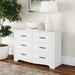 Lark Manor™ Antasek 6 Drawer 47.2" W Double Dresser Wood in White | 31.3 H x 47.2 W x 15.7 D in | Wayfair 2868BA722ECA411FA7B2AB8C62AC5ABD