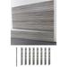 Symple Stuff 60" H X 96" W Heavy Duty Slatwall Case W/Install Strips Plastic in Gray | 60 H x 96 W x 2 D in | Wayfair