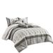 Charlton Home® Carlas Microfiber 7 Piece Comforter Set Polyester/Polyfill/Microfiber in Gray | Queen Comforter + 2 Standard Shams | Wayfair