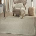 Nourison Courtyard Indoor/Outdoor Ivory Silver 6 x 9 Area Rug (6x9)