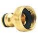 Shpwfbe Garden Hose Water Sprinklers Hose Brass Connector Garden Adaptor (3/4) Hose Accessories Quick Patio & Ga Tap Connector