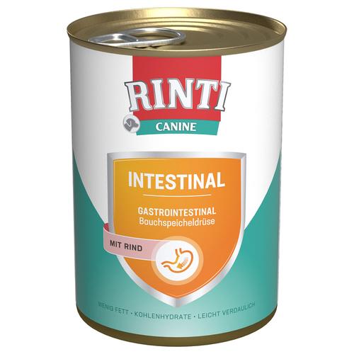 24x400g RINTI Canine Intestinal mit Rind Hundefutter nass