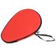 Uxcell Table Tennis Racket Case Ping Pong Paddle Case Hard Cover Container Bag Gourd Shape Red