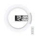 Digital Wall Clock LED Digital Alarm Clock Large Display with Remote Control Adjustable Brightness Calendar Temperature Snooze 12/24 H for Living Room Office Bedroom Elderly Adults