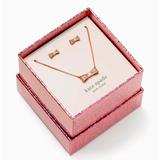 Kate Spade Jewelry | Brand New Kate Spade Ready Set Bow Pendant Necklace And Studs Box Set | Color: Gold | Size: Os