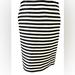 J. Crew Skirts | J Crew Collection In Rafia Black And White Stripes Pencil Skirt Size 6 | Color: Black/White | Size: 6