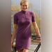 Athleta Dresses | Clearance Athleta Shir Delight Half Zip Dress In Purple Size Small | Color: Purple | Size: S