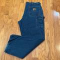 Carhartt Jeans | Carhartt Mens Jeans Size 40 X 32 Pockets Carpenter Jeans Cotton Made In The Usa | Color: Blue | Size: 40