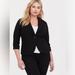 Torrid Jackets & Coats | Black 3/4 Sleeve Blazer W/ Button Front | Color: Black | Size: Various