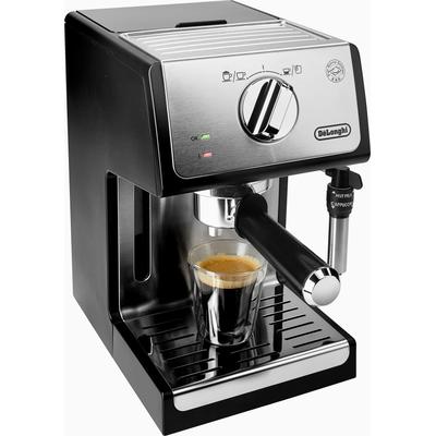 DE'LONGHI Espressokocher "ECP 35.31", silber (silberfarben, schwarz), B:18,5cm H:30,5cm T:24cm, Kaffeemaschinen, Siebträger, 1100 Watt, 15 Bar, Espressomaschine Image
