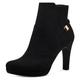 High-Heel-Stiefelette TAMARIS Gr. 42, schwarz Damen Schuhe Reißverschlussstiefeletten