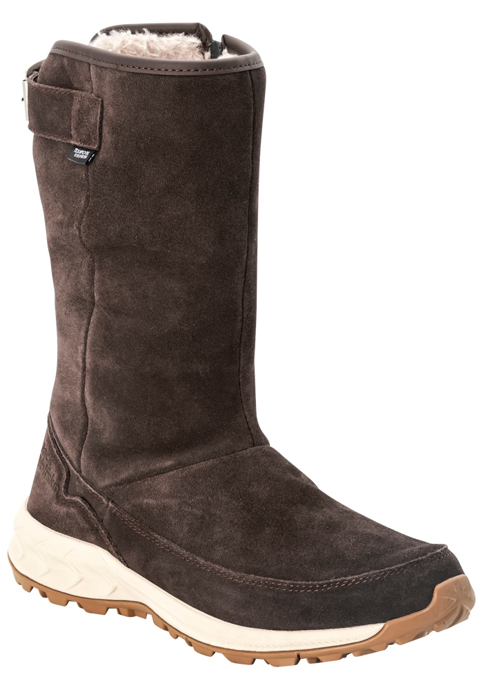 Winterstiefel JACK WOLFSKIN "QUEENSTOWN TEXAPORE BOOT H W", Gr. UK35-EU36, Normalschaft, braun (dunkelbraun), Main Material Second Material 100% Polyamide Lining Sole 100% Rubber/ EVA, Schuhe Image