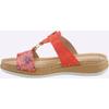 Pantolette FISCHER, Damen, Gr. 37, rot, Lederimitat, sportlich, Schuhe