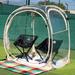 Alvantor Sports Tent Fiberglass in Black/Brown | 62 H x 50 W x 50 D in | Wayfair 9035-WF
