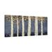 Jaxson Rea Magnificent Birch Grove Indigo Crop by James Wiens - Wrapped Canvas Painting Canvas, in Black/Blue/Gray | 12 H x 24 W x 1.5 D in | Wayfair