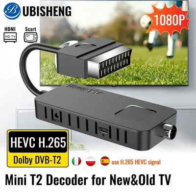 Décodeur numérique débarDVB T2 Hdisparates HEVC péritel TV récepteur U-ENG HD DVB-T2 PVR TV Tuner