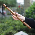 Flûte en bois traditionnelle avec trou rond calcul de vent musical cadeau intérieur TingMayor