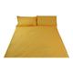 100% Cotton Bedding Single Duvet Set With 2 Pillows Yellow With White Stars