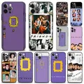 Friends TV Show Purple Door Case Silicone Soft Bumper Back Cover iPhone 15 14 13 12 11 Pro