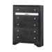 House of Hampton® Torkelson 5 Drawer Chest Wood in Black/Brown | 51.4 H x 34.3 W x 16.5 D in | Wayfair 44D8F007D99C4F81ACF2BBD89FBA7BE5