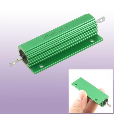 Chassis Mounted 100W 2 Ohm 5% Aluminum Case Wirewound Resistor Yuqnk - Green