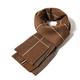 TOBILE Scarf Men Fashion Striped Colorblock Faux Cashmere Scarf Winter Warm Morning Scarf-Brown,180 * 30 Cm