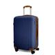CALDARIUS Suitcase Medium Size| Hard Shell | Lightweight | 4 Dual Spinner Wheels | Trolley Luggage Suitcase | Medium 24" Hold Check in Luggage | Combination Lock, (Navy Blue, Medium 24'')