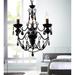 Canora Grey 3 Light Up Chandelier 856C5F015C644AE0BBD79777962A621F Metal in Black | 20 H x 16 W x 16 D in | Wayfair