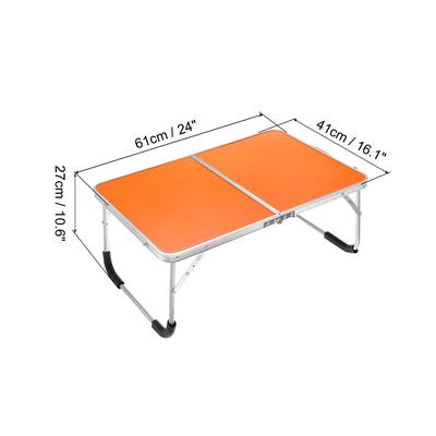 Foldable Laptop Table, Portable Lap Desk Picnic Bed Tables, Orange