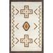 White 72 x 48 x 0.08 in Area Rug - Union Rustic Colbie Tribal Machine Washable Area Rug Polyester | 72 H x 48 W x 0.08 D in | Wayfair