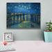 Red Barrel Studio® Starry Night over the Rhone by Vincent Vangogh - Wrapped Canvas Print Canvas, in Blue/Green | 12 H x 16 W x 0.75 D in | Wayfair