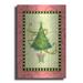 The Holiday Aisle® Holiday Tree 2 by Viv Eisner - Unframed Painting on Metal in Green/Pink | 16 H x 12 W x 0.13 D in | Wayfair