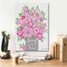 Red Barrel Studio® Spring is in the Air by Annie LaPoint - Wrapped Canvas Painting Canvas in Green/Pink/White | 26 H x 18 W x 0.75 D in | Wayfair