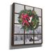 The Holiday Aisle® Teton Christmas Window by Lori Deiter - Wrapped Canvas Graphic Art Canvas in Brown/Gray/Green | 30 H x 26 W x 1.5 D in | Wayfair