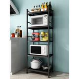 17 Stories 62.99" Steel Standard Baker's Rack w/ Microwave Compatibility Metal in Black | 62.99 H x 23.62 W x 14.57 D in | Wayfair