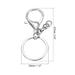 5pcs Key Chain for Keys, Lobster Claw Clasps Keychain Holder, Silver