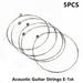 Sufanic 5Pcs Single Guitar Strings Acoustic Guitars Top 1st E Plain Steel Gauges .012