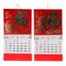 OUNONA Calendar Chinese Calendar 2022 2022 Tradition Wall Daily January Lunar Paper Mounted Yearthe Traditional Calendars