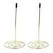 2 Pcs Golden Menu Summons Fork Invoice Document Notes Metal Needle Folder Storage Products for Office Home Kitchen