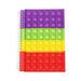 ZIYIXIN Pop Bubble Fidget Notebook Popper Notebook for Girls Boys Stress Reliever Fidget Notes Workbook for Kids School Home College Office