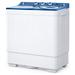 iRerts Portable Washing Machine 26 Lbs Twin Tub Washing Machine with Wash and Spin Cycle Combo Built-in Drain Pump Laundry Washer Clothes Washing Machines for Apartment Dorm RVs Blue