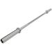 PEXMOR Barbell Olympic Bar 5 Feet Olympic Weightlifting Bar 28mm Grip 600 lbs Capacity with Rotating Sleeve Silver