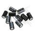 10 Pcs black 2200uF 25V Radial Aluminum Electrolytic Capacitors 1.3*1.3*2.1cm