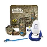 Dogtra 1900S WETLANDS Camo Remote Training & Hunting Collar - 3/4 Mile Range Waterproof Rechargeable Vibration E-Collar with Extra Dogtra 30 Collar - Blue + Teacher s Pet Dog Training Clicker
