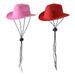 2pcs Dogs Cowboy Hats with Adjustable Puppies Cowboy Hat for Pets Cats Western Costume Holiday Party