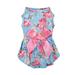 Floral Bow Pet Dog Dress Floral Pet Dog Dress Dog Vest Clothes Dress Cat Summer Pet T-Shirt Dress Skirt Coat Cute Pet T-shirt Clothes Pet Summer Clothes