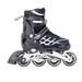 Adjustable Illuminating Inline Skates With Light Up Wheels for Toddlers and Youth Inline Skates for Girls Boys Black M For 33-37