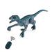 Journey Remote Control Dinosaur Toys with LED Light and Movable Joint Battery Powered Birthday Xmas Gift for Kids Boys Girls Blue(Blue)