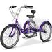 Lilypelle 24/26 inch Adult Tricycle for Women Men Seniors 7-Speed Three Wheel Cruiser Bike Trike with Large Basket Low Step Through Frame Exercise Shopping Tricycle Adult (Foldable&Non-foldable)