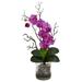Nearly Natural Phalaenopsis Orchid Artificial Arrangement in Vase